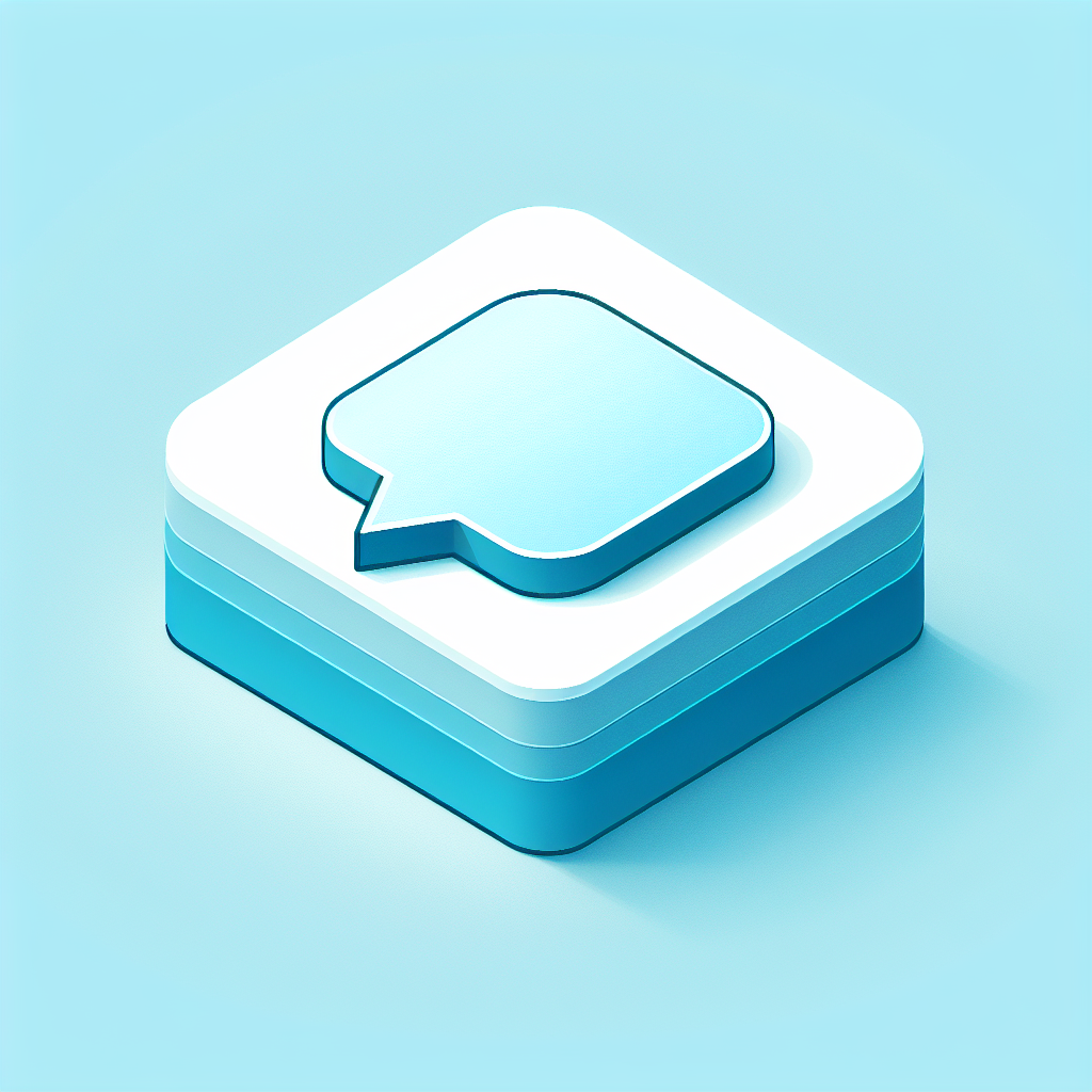 Isometric "Chat App" Icon Design | IconGenerate.com