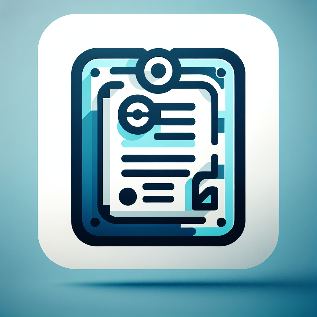 Modern "A Form With Document Overla" Icon Design | IconGenerate.com